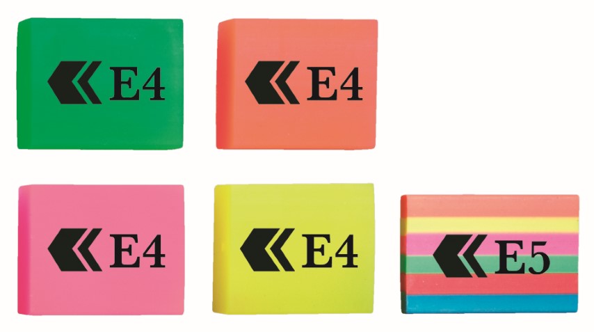 bg e4 & e5 erasers